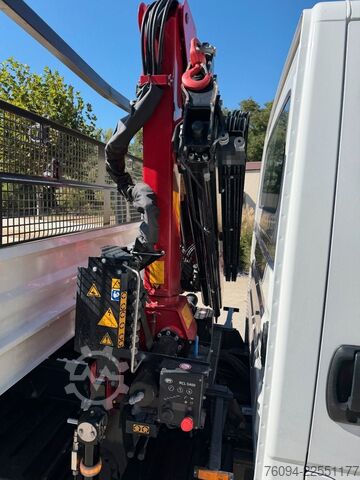 Truck-mounted crane van IVECO Daily 72-180 Meiller Kipper Kran 10m FUNK AHK