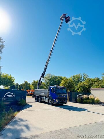 Truck mounted crane VOLVO FMX 500 6x4 KRAN abstattelbar 18m Kipper Bordmat