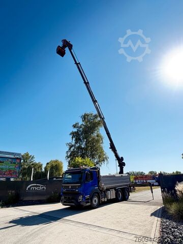 Truck mounted crane VOLVO FMX 500 6x4 KRAN abstattelbar 18m Kipper Bordmat