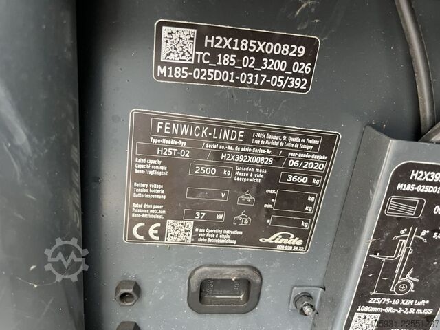 LPG vysokozdvižné vozíky Linde H25T-02