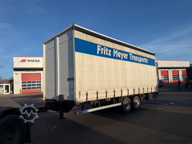 Open aanhangwagen met zeil  Wiese TA10-CS Tandem Anhänger Plane Einwandfrei