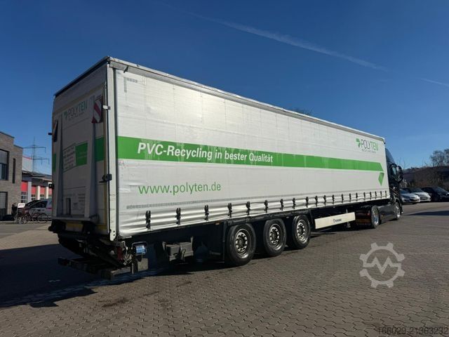 Open oplegger met zeil KRONE SDP 27 Schiebeplanen Auflieger mit Ladebordwand