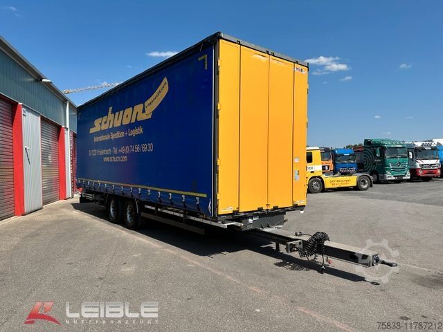 Remolque abierto con toldo  H&W*9,12m Jumbo-Tandem*Durchlade*SAF-Achsen*
