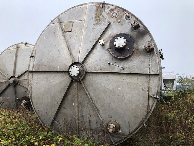 150.000 Litre Paslanmaz Çelik Dikey Tank, 4000 mm Çap x 11.500 mm Düz Yan STAINLESS STEEL TANK 150,000 Litre