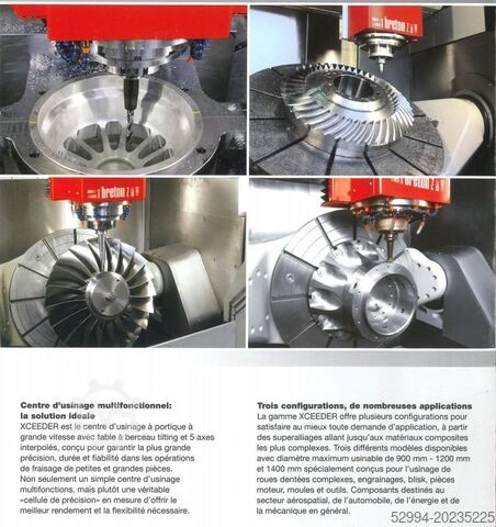 Centros de mecanizado vertical Breton Xceeder 900 RT X: 900 - Y: 900 - Z: 600 mm CNC