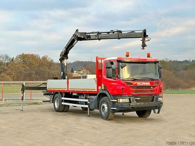 Autokran SCANIA P 280 * HIAB 122 E - 2 HIDUO + FUNK* TOPZUSTAND