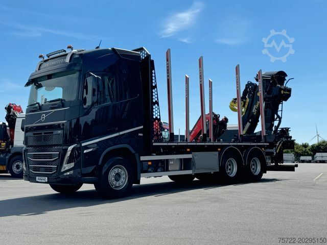 Camion forestier VOLVO FH 540 BL 6x4 Plattform Kran TAJFUN LIV L150Z96