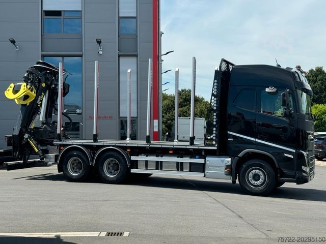 Camion forestier VOLVO FH 540 BL 6x4 Plattform Kran TAJFUN LIV L150Z96
