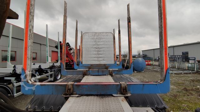 Houttransportwagen  SCHEMELAUFBAU MIT ExTe Rungen, Schemel