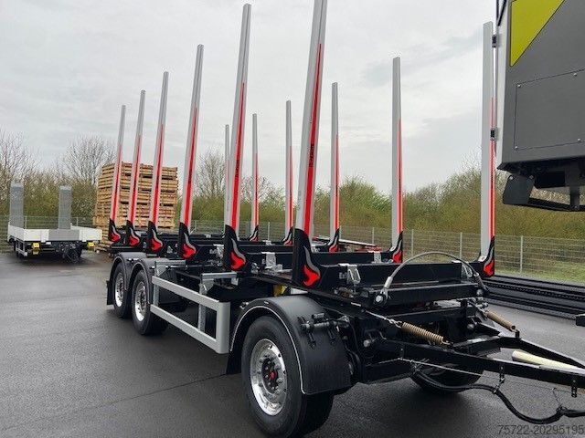 Remolque de troncos PAVIC HTA27 68E/Luftfederung/Schemel/Achse Liftbar