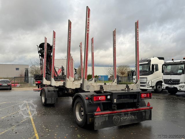 Holztransporter LKW SCANIA R580 6x4 Kurzholz LKW mit Epsilon M12Z 83