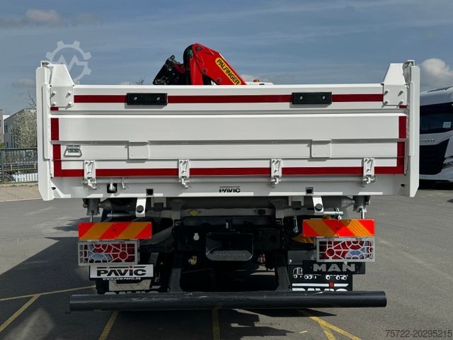 Camion-benne tricar MAN TGM 18.320 4x2 BB 3-Seiten Krankipper Palfinger