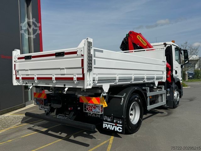Camion-benne tricar MAN TGM 18.320 4x2 BB 3-Seiten Krankipper Palfinger