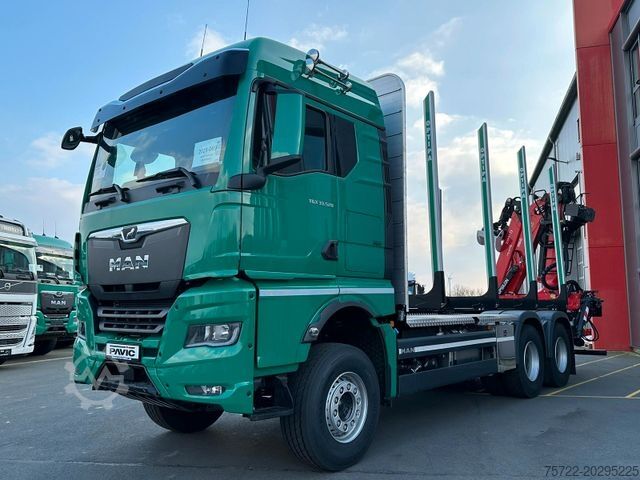 Houttransportwagen MAN TGX 33 520 6x4BB Epsilon Q150Z SOFORT VERFÜGBAR!