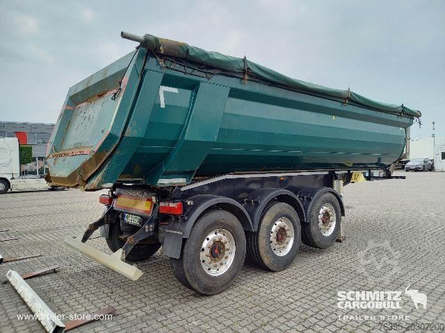 Kippers oplegger Schwarzmüller Semitrailer Tipper Steel half pipe body 23m³