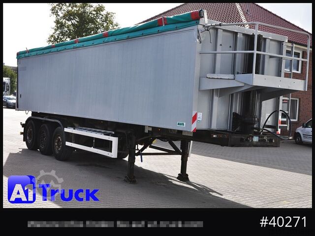 Kippers oplegger MAFA Alu-Kippmulde, 50m³, Liftachse, Getreiderschieber,