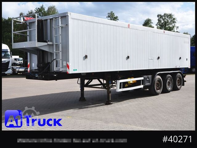 Semirimorchio ribaltabile MAFA Alu-Kippmulde, 50m³, Liftachse, Getreiderschieber,