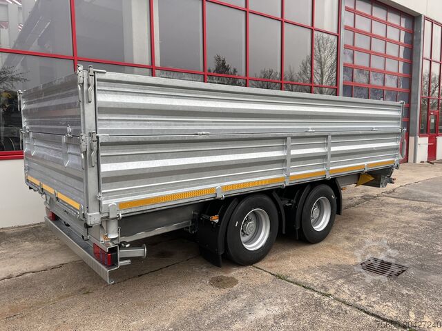 Tipper trailer Möslein TTD 19 AB 19 t Tandem 3 Seiten Kipper TiefladerAufsatzbordwänden-- Neufahrzeug --