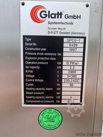 Glatt Model GPCG-1 labor méretű mobil fluidágyas szárító GLATT GPCG-1