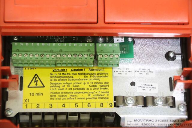 Conversor de frequência 5,5 kW SEW-EURODRIVE Movitrac 31C055-503-4-00