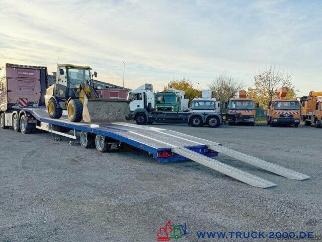 Alacsony rakfelületű félpótkocsi Jumbo TO152DE Tieflader mit Seilwinde ROR Achsen