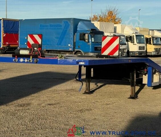 Alacsony rakfelületű félpótkocsi Jumbo TO152DE Tieflader mit Seilwinde ROR Achsen