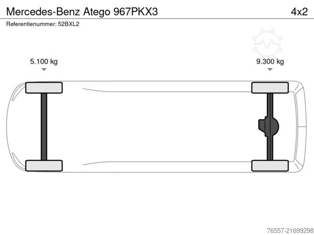 Car carrier van Mercedes-Benz Atego 967PKX3