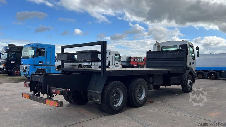 Platte bak Renault KERAX 340 (POMPE MANUELLE / LAMES / BIG AXLE / ...