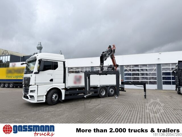 Düz kasa kamyon MAN TGX 26.470 6x2-4 BL, Lenk-/Liftachse, Retarder,