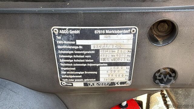 Ciągnik FENDT 936 Vario (BELGIAN / DEUTZ ENGINE !! / 360 HP /...