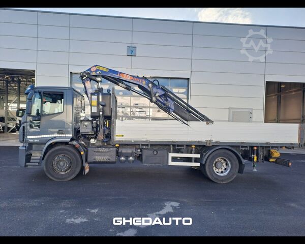 Tractora standard IVECO EUROCARGO 180E28 CON GRU PM E CASSONE FISSO