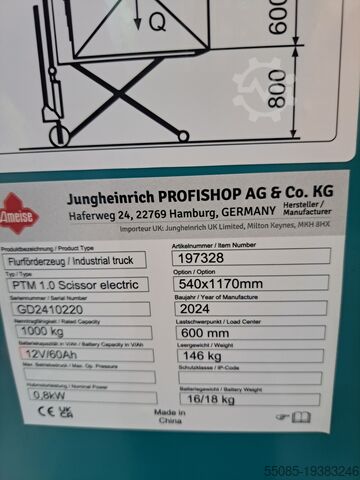 Sonstige Stapler & Flurförderzeuge  PTM 1.0 Scissor