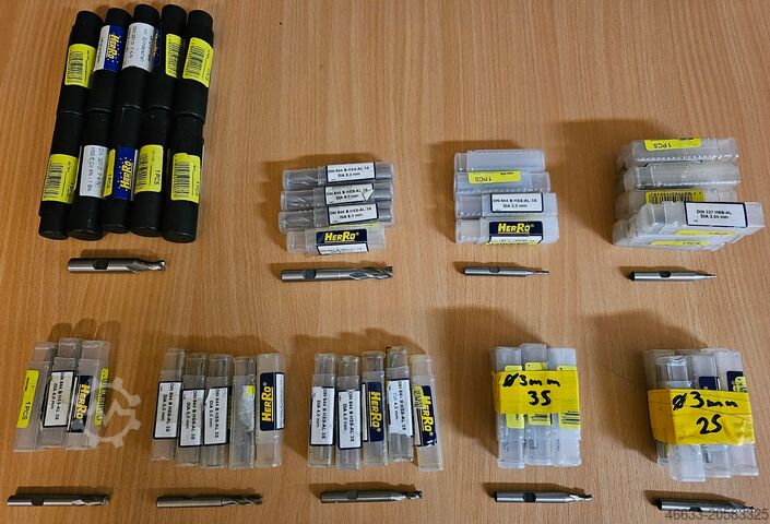 52 st. skaftfräsar HSS nya, Ø 6, 8, 10