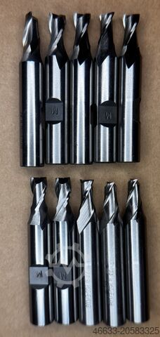 52 st. skaftfräsar HSS nya, Ø 6, 8, 10  