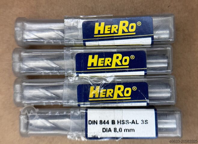 52 st. skaftfräsar HSS nya, Ø 6, 8, 10