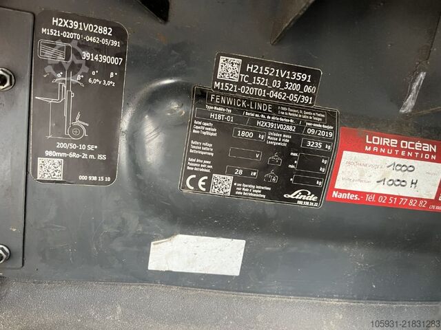 Περονοφόρα ανυψωτικά LPG Linde H18T-01