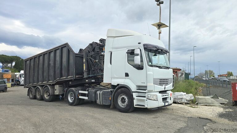 Vinçli treylerli çekici Renault truck 460