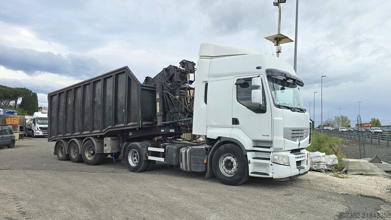 Vinçli treylerli çekici Renault truck 460