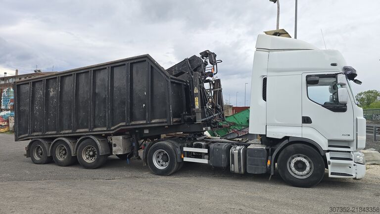 Vinçli treylerli çekici Renault truck 460