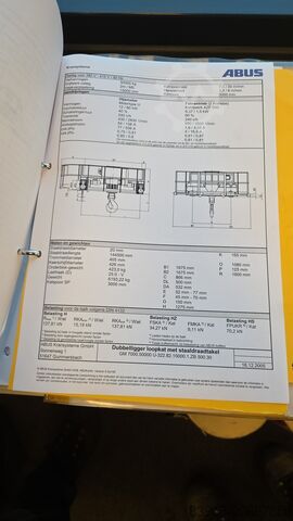 ABUS 40 000 kg, rozpiętość 28 800 mm Abus Dubbelligger bovenloopkraan