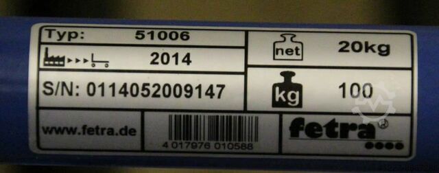 Carrello per il trasporto delle bombole di gas fetra 51006