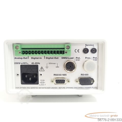 Componente Burster Digimaster 9181 Typ: 9181-V3014 SN: 275508 - ! -