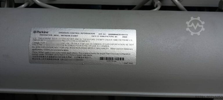 Aggregaat Perkins 4012-46TAG3A - 1.880 kVA Generator - DPX-19824-O