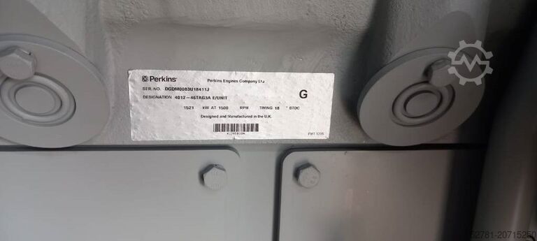 Aggregaat Perkins 4012-46TAG3A - 1.880 kVA Generator - DPX-19824-O