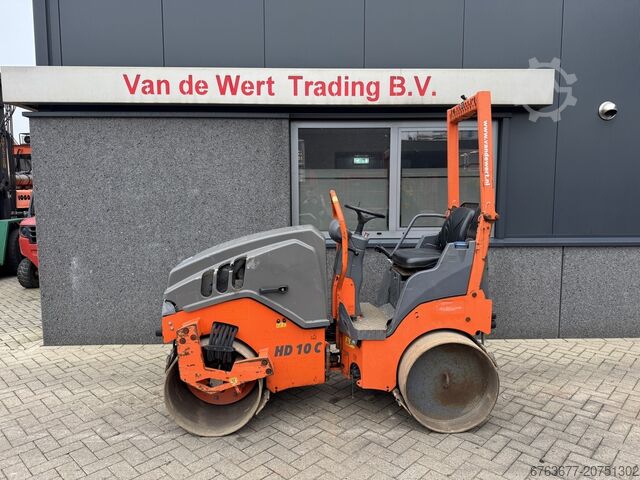 Hamm HD 10 VV tandem roller / road roller / double drum roller 2017 Kubota Diesel HAMM HD 10 VV Trilwals / Road Roller / Tandemwalze 2017 Kubota Diesel