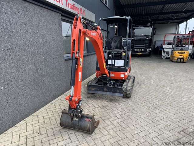 Kubota KX019-4 Minibagger/Raupenbagger mit 1 Löffel, Baujahr 2020, LPG-Antrieb, 45 Betriebsstunden, KUBOTA KX019-4 minigraver/graafmachine rups 1 bak 2020 LPG 45UUR Zeer net