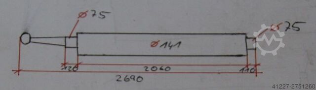 3-Roll Round Bending Machine Top Roll unbekannt Oberwalze Ersatzteil