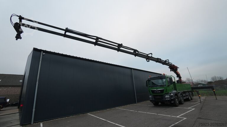 Crane truck MAN TGS 41.460 8X4 OPEN BOX WITH PALFINGER PK 40002...