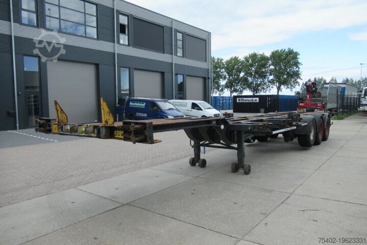 Containervervoer Renders Container Chassis / Extendable on rear / BPW + ...