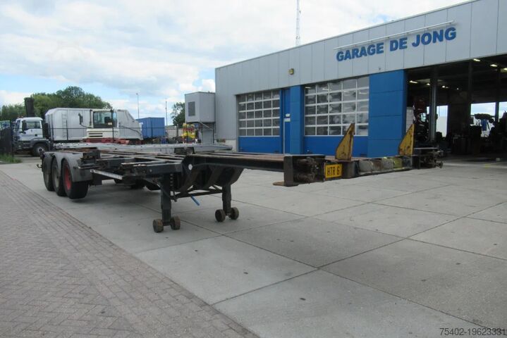 Containervervoer Renders Container Chassis / Extendable on rear / BPW + ...